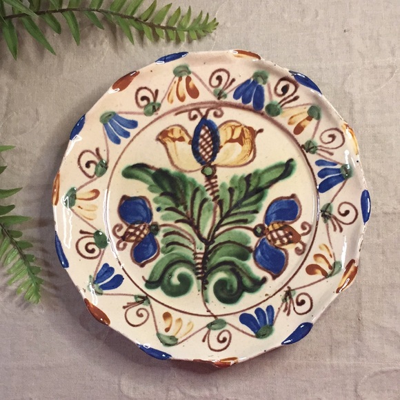 Vintage Other - Korond Folk Art Decorative Handmade Plate